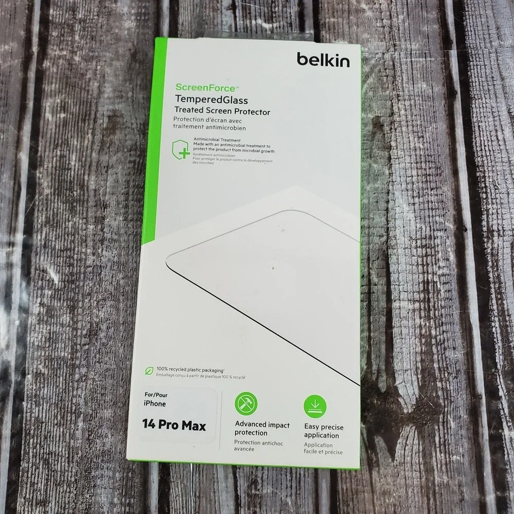 Belkin ScreenForce Treated Tempered Glass Screen Protector For iPhone 14 Pro Max